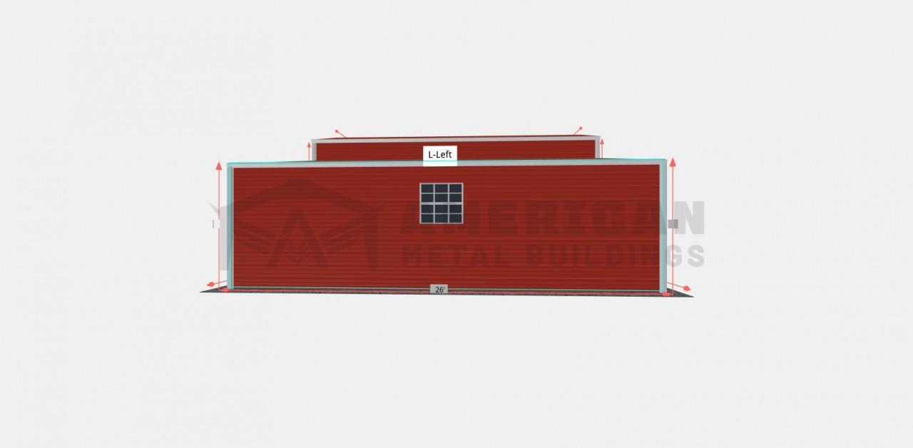 36x26' Red Barn Building