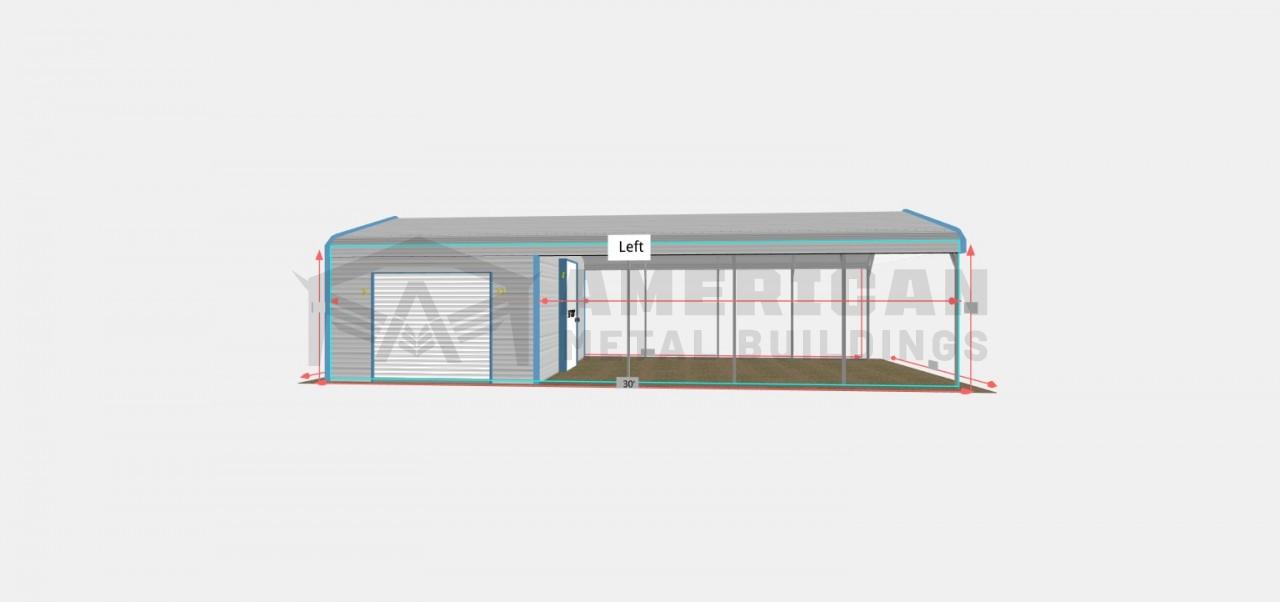 12x30x7 Regular Roof Utility Building 12x30x7 Regular Roof Utility Building