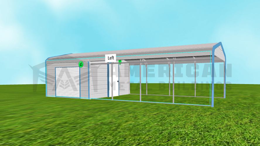 12x30x7 Regular Roof Utility Building 12x30x7 Regular Roof Utility Building
