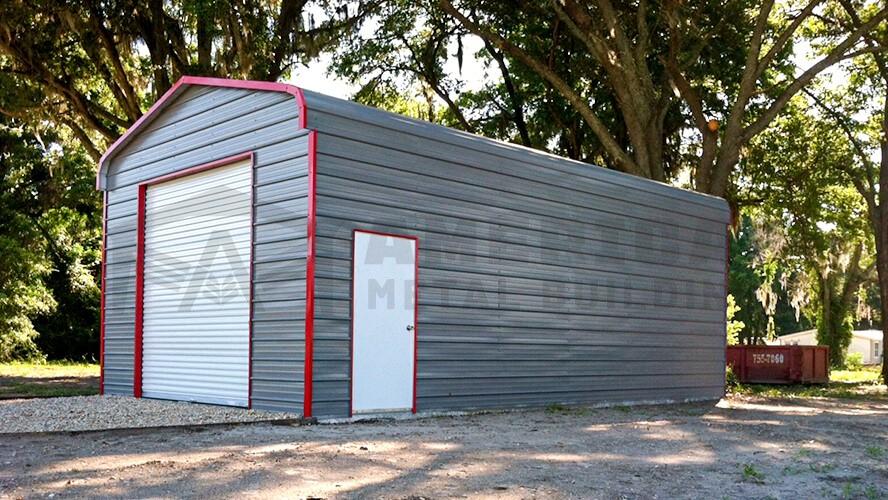 18x25 Regular Roof Steel Garage