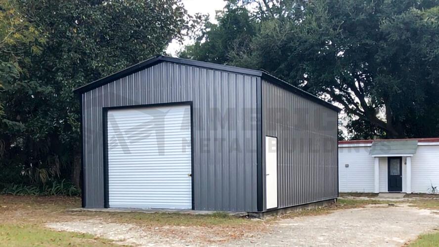 18x35 Enclosed Metal Building