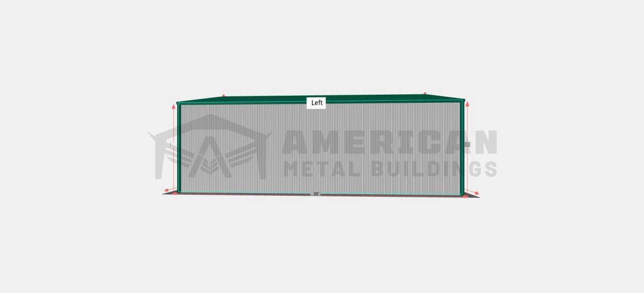 22x30 Side Entry Metal Building