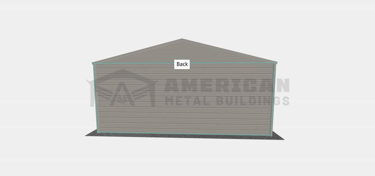 24x30 Metal Garage Structure