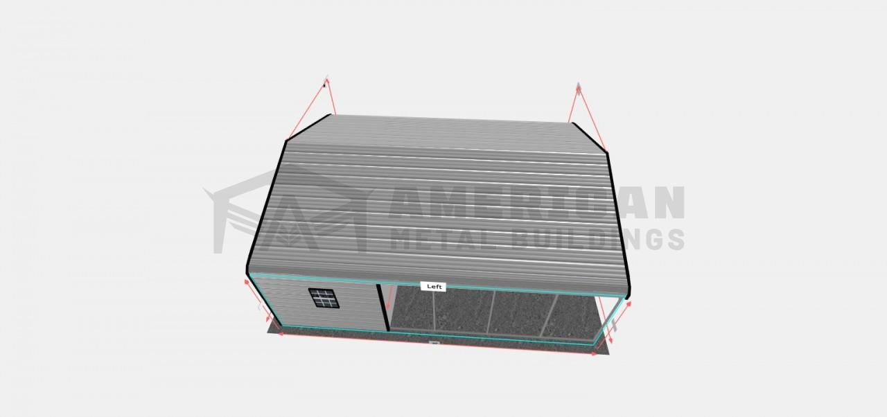 24x30 Regular Roof Utility Carport
