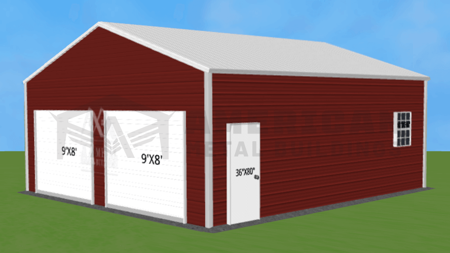 24x30 Steel Garage Building