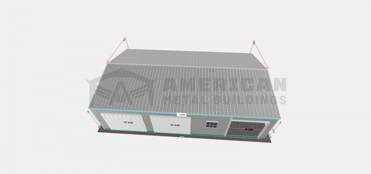 24x40 Enclosed Structure with Utility