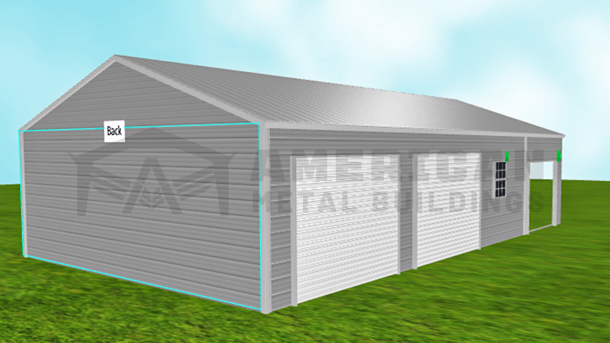 24x40 Enclosed Structure with Utility