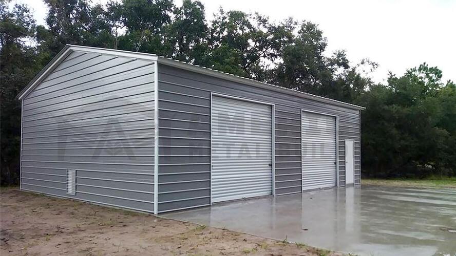 24x40 Side Entry Metal Garage Building