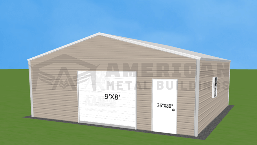 26x25 Metal Garage Building