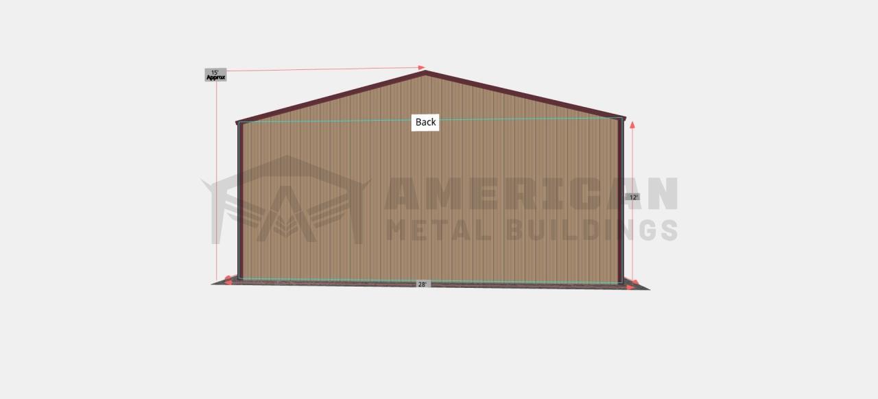 28x40 Steel Garage Building