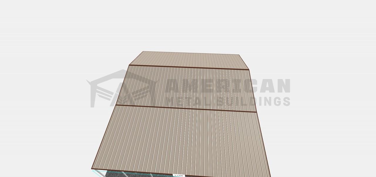 34x30 Vertical Roof Steel Garage