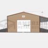 36x30 Commercial Building with Lean-to