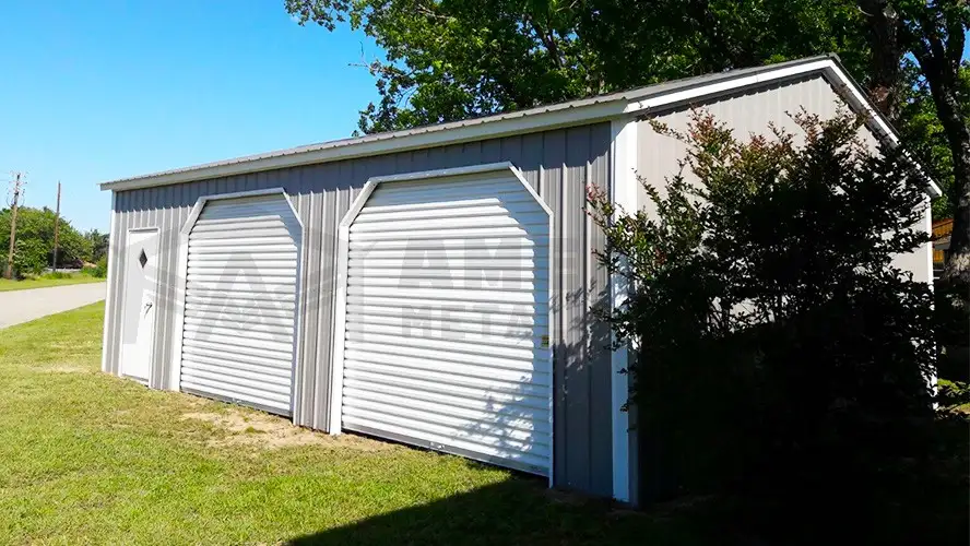 24x35 Side Entry Metal Shed