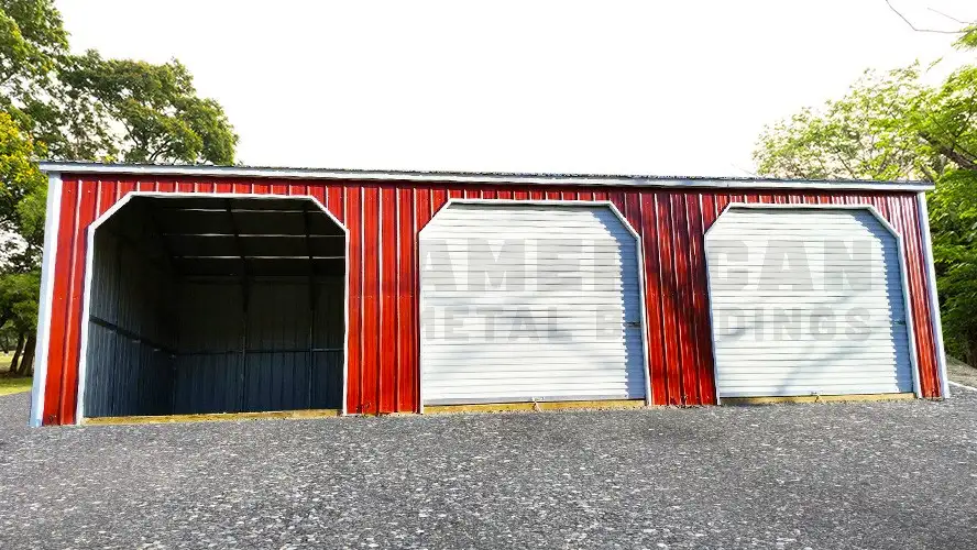 32x40 Side Entry Metal Garage