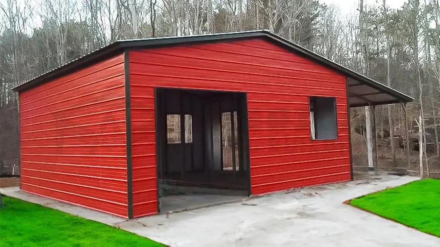 36x30 Metal Shed With Lean to