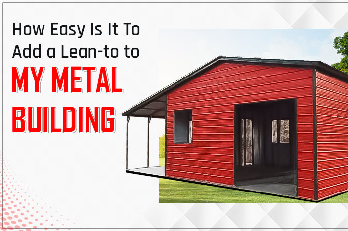 metal buildings with Lean-to