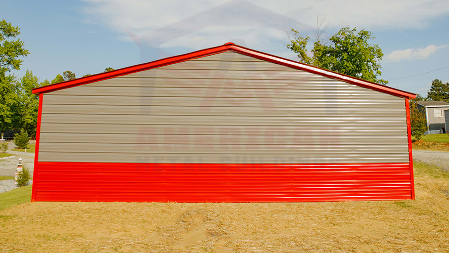 30x60x8 Vertical Roof Garage
