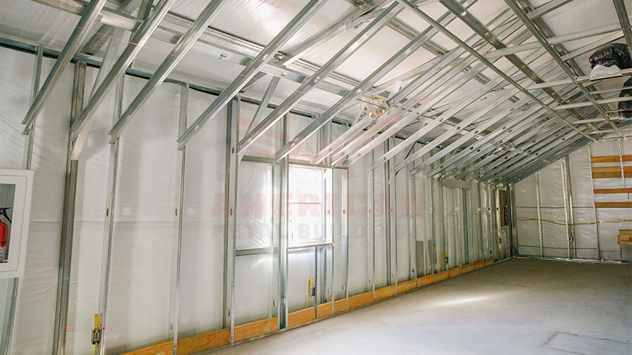 30x60x8 Vertical Roof Garage