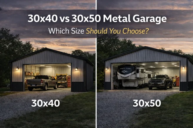 30x40 vs 30x50 Metal Garage Which Size Actually Works for You