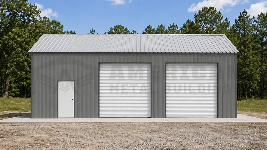 30x40x12 Triple Wide Steel Garage