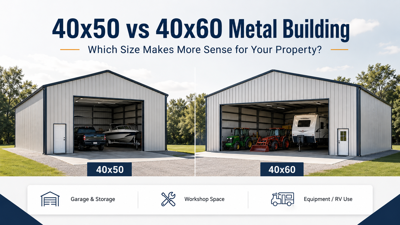 40x50 vs 40x60 Metal Building: Which Size Will Feel Right After You Start Using It
